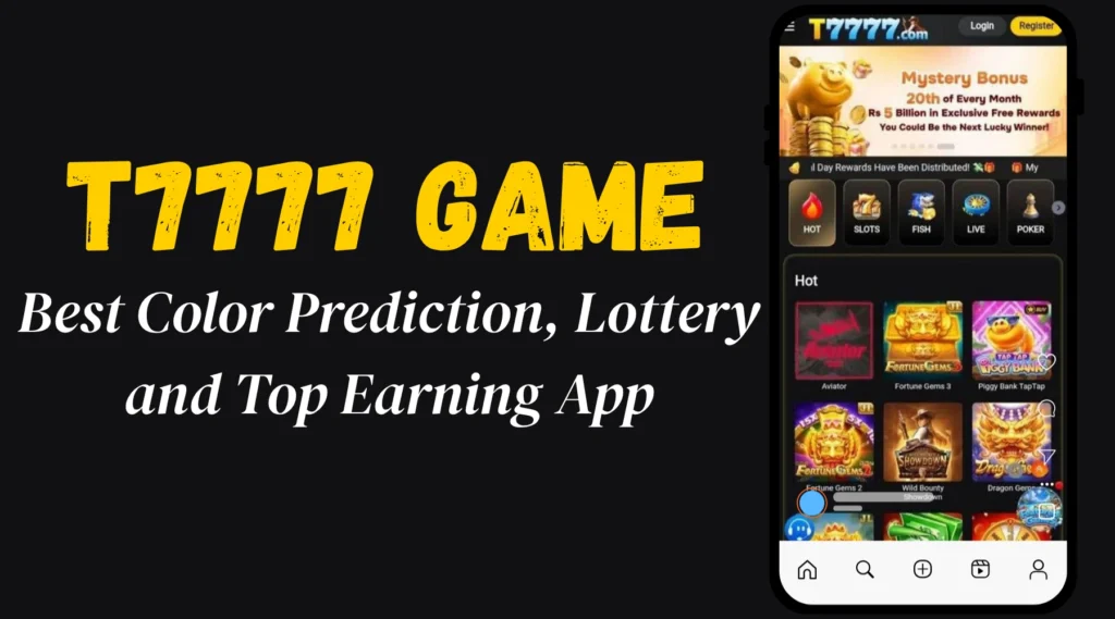 T7777 Game interface screenshot